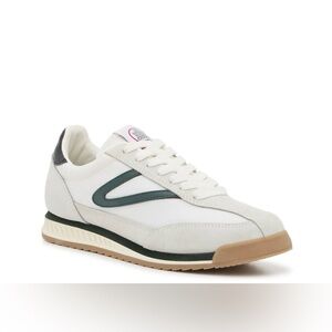 Tretorn Rawlins White and Green Sneakers. Ladies Size 8.5